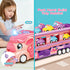 Zlreswer 3 4 5 6 7 3+ Car Toys for Year Old Toddler Girl, Toys Truck & Foldable Race Track Car Toys with Light & Sound