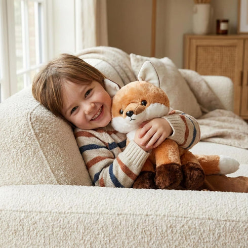 13 inches WEIGEDU Cute Red Fox Stuffed Animal Plush Toy with Big Soft Tail for Kids Boys Girls Birthday Bedtime Gift