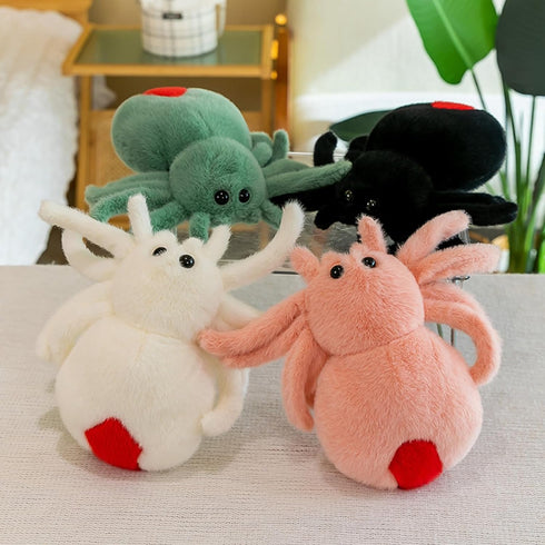 Plush Spider Stuffed Animal Toy, Soft 10 inch Kawaii Halloween Plush Spider for Kids and Adults