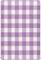 Flradish Purple Gingham Crib Sheets for Boys or Girls,Stretchy Fitted Cozy Soft Breathable