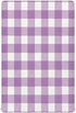 Flradish Purple Gingham Crib Sheets for Boys or Girls,Stretchy Fitted Cozy Soft Breathable