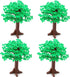 Feleph 4PCS Large Trees City Building Block Compatible with Major Brand, Classic Bricks Toy Set (6.7inch Height)