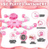 24PCS Pink Transformable Fidget Spinners,Sensory Bulk Robot Fidget Stress Relief Toys for Girls,Bulk Sensory Fidget