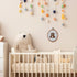 Chunful Felted Blue Striped Bear Nursery Wall Decor Cute Wall Art Decorative Artwork for Nursery Themes Bathroom Living