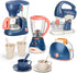Pretend Play Kitchen Appliances Toy Set with Coffee Maker, Blender, Mixer, Toaster - Realistic Light & Sounds for Kids