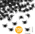 150pcs Realistic Spider Halloween Decorations - Scary Plastic Mini Spiders for Haunted House & Party Pranks