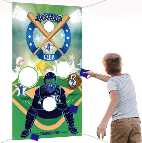 Baseball Toss Games with 3 Bean Bags, Indoor Outdoor Game for Children and Adults Party Decorations