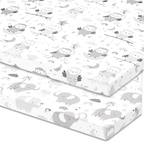 Travel Crib Fitted Sheets for Baby Bjorn, Guava Lotus Travel Crib and