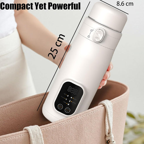 Slxypater Portable Milk Warmer for Baby - Dual Heating Modes for Breast Milk & Water,Bottle Warmer On The Go,Fast