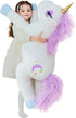 IKASA Giant Unicorn Stuffed Animal Plush Toy - 43" Jumbo Cute Fluffy Oversized Plushie, Gifts for Kids Girls