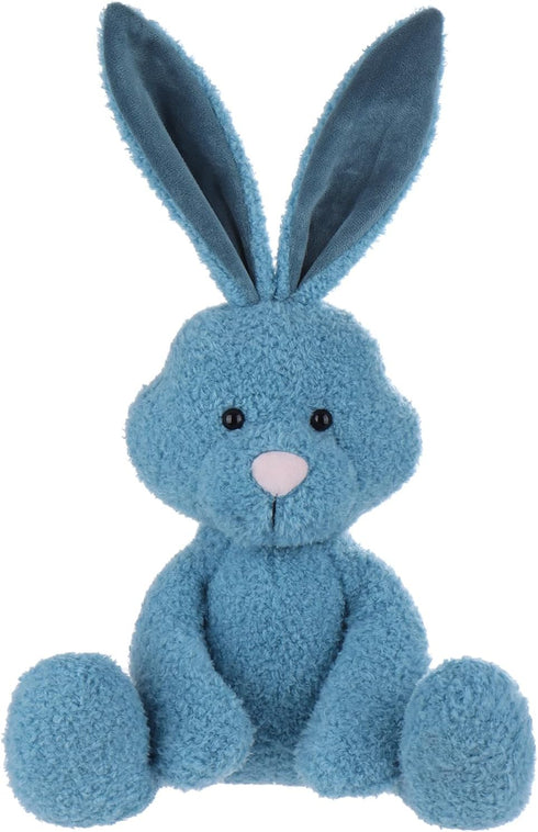 Apricot Lamb Toys Plush Jewelry Blue Velvet Bunny Rabbit Stuffed Animal Soft Cuddly Perfect for Kids 8.7 Inches