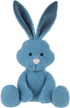 Apricot Lamb Toys Plush Jewelry Blue Velvet Bunny Rabbit Stuffed Animal Soft Cuddly Perfect for Kids 8.7 Inches