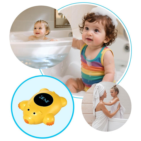 Generic Bath Temperature Gauge - Waterproof Accurate Digital | Floating Toys Water Temp Gauge for Mother New Parents