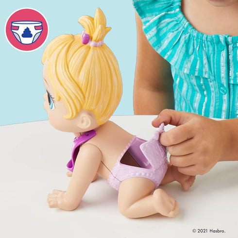 Baby Alive Lil Snacks Doll, Snack-Themed 8-Inch Baby Doll, Toy for Kids Ages 3 and Up, Blonde Hair