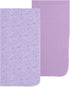 4 Pack Set EVERYDAY KIDS of Soft Receiving Baby Blanket for Girls; Purple Baby Swaddle Blankets with Butterfly