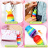 Kids,24 Pack AuroTops Valentines Day Cards for Cute Keychains Bulk Sensory Slug Fidget Toys with Valentines Cards