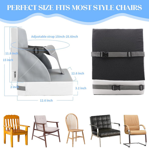 Toddler Booster Seat for Kitchen Chair Dining Table, PU Waterproof Strong Support Portable Booster Chair for Toddlers