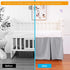 100% 28" 52" 14" Crib Bed Skirt Dust Ruffle Cotton - Natural, Soft, Breathable for Baby's Delicate Skin, Nursery