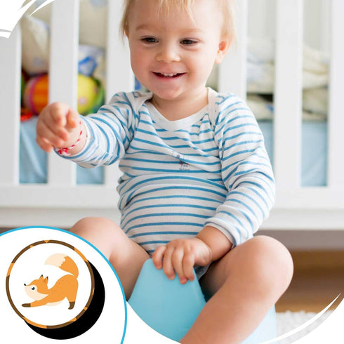Gosknor 24pcs Potty Training Seat Magic Sticker, Reusable Potty Training Stickers Potty Stickers Training Toilet