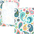 CZXW 52" 28" Cute Paisley and Flowers Crib Sheets Fitted x Natural Cotton Soft & Breathable for Baby Crib Mattress