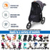 Youpinby 97% Stroller Sun Shade - Universal Stroller Sun Shade for Travel Strollers, Jogging Strollers; Baby