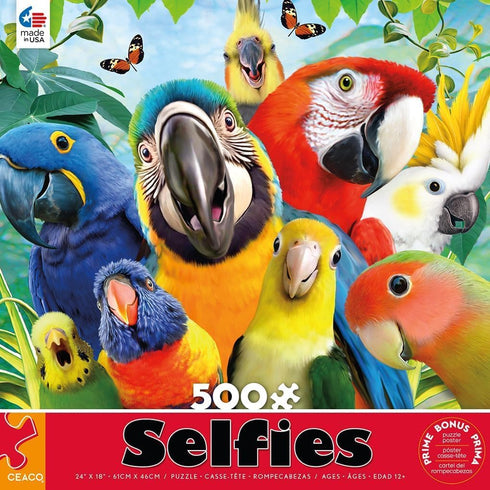 500 Ceaco - Selfies - Perfect Parrot - Piece Jigsaw Puzzle