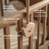 Baby Crib Mobile Arm - Wooden Baby Mobile Crib Holder for Mobile Hanging Baby Crib Attachment for Nursery Decor (Bear