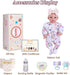 18-Inch 3+ BABESIDE Reborn Baby Doll Girl Realistic Lifelike Bebe Reborn de Silicona with Bunny Outfit, Magnetic