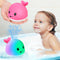 Gigilli Baby Bath Toys, Girls Pool Toys Bath Fountain Water Table Spray Toy for 6-12 Months, Light Up Whale Sprinkler