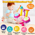 Kids Drum Set for Toddlers 1-3 - Musical Baby Girl Toys, Educational Microphone Instruments for 1 Year Old Gifts