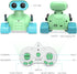 ALLCELE Robot Toys, Rechargeable RC Robots for Kids Boys, Remote Control Toy with Music and LED Eyes, Ideal Gift