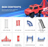 Set, 24 Playset 6 7 8 DIY Construction Race Track Pieces with Battery Powered Car,Bridge Building Track Assembly Track