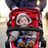 Universal Black PU Leather Stroller Armrest - Detachable Bumper Handle for Baby Strollers