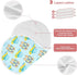 decor gift Summer 4 Pack 22x11in Cotton Muslin Burp Cloths Large Soft and Absorbent? Blue Flipflop Baby spit up Cloth