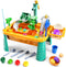 NIPLOOOW Kitchen Sink Toys Toddlers 3-5, Play Sink with Running Water, Water Table