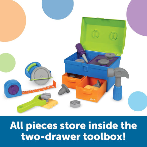 Learning Resources New Sprouts All-in-One Toolbox, 18 Pieces, Toddler Activities for Ages 2+