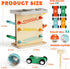 1-3: 2-in-1 Hammer 4 1 2 3 Wooden Car Ramp Toy for Toddlers Pound a Ball Toy with & Cars - Montessori Educational Race