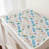 Boho Summer Beach Surf Changing Pad Covers, Colorful Surfboard Sun Turtles Sheets for Boy Girl, 32''x16''