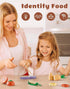 Set, Playset 3+, Set ROBUD Wooden Toy Food Cutting Play Food for Kids Kitchen Accessories Pretend Toy Food with Storage