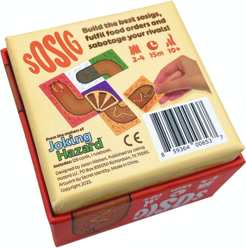 Joking Hazard Sosig Family Friendly Card Game for 2-4 Players, Travel Sized Game for Kids and Adults