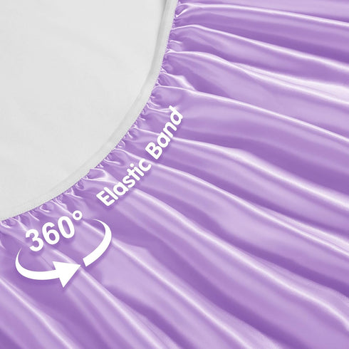 2 Pack 52" 28" 8" Horbaunal Satin Crib Sheets for Baby with Sensitive Hair, x x Silky Fitted Crib Sheets, Soft Toddler