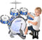 MusicForset Kids Drum Set for Toddlers Ages 2-5 - Musical Toy with Stool,