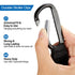 6 Pack Baby Stroller Hooks for Hanging Diaper Bags, Multipurpose Clips for Grocery Shopping Bags, Stroller Accessories