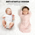 2 Pack Zipper,0.5 MEXXI Swaddle Baby Sleep Sack With Arms Up, Baby Transitional Swaddle with Double TOG