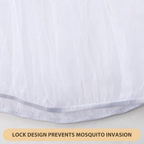 Hftjtsa 2 Pack Baby Mosquito Net for Stroller Durable Bug Netting for Strollers Cradles Jogger Bassinets Car Seats