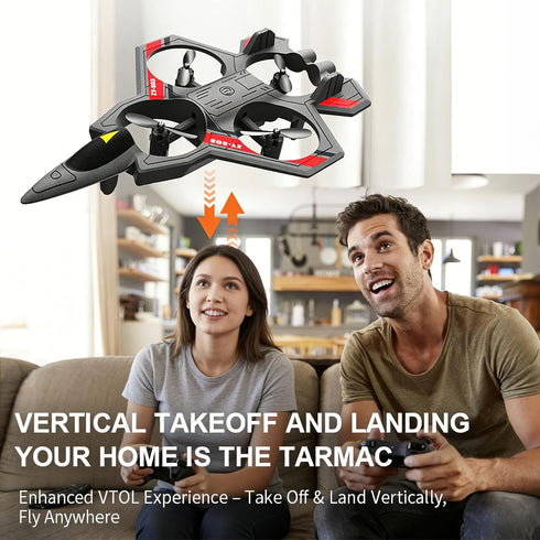 360 RC Planes with Light, Remote Control Airplanes, RC Airplane Fighter Jet, Flip, Stunt Roll, Drones for Men, Remote
