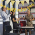 Gold Glitter Graduation Banner - We Will Miss You and Triangle Flag Banners for Farewell Party Decorations