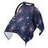 Mazeann July 4th Stars Fireworks Car Seat Cover Baby Breathable Soft Infant Carseat