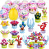 UMEELR 12Pcs Pre Filled Easter Eggs Kit, 12 in 1 Succulent Plants Building Blocks for Kids Easter Party