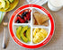 Health Beet MyPlate Portion Control Plate with Dairy Bowl - 4 Divided Sections for Healthy Eating - Set of 1